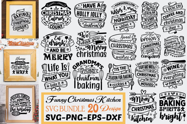 Funny Christmas Kitchen Svg Bundle SVG Angelina750 