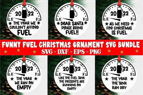 Funny Christmas Ornament SVG Bundle Funny Fuel SVG Fuel SVG Ornament Bundle Funny Christmas Svg Christmas Round Ornament Svg Funny Christmas SVG Whistlepig Designs 