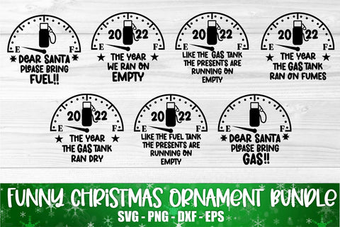 Funny Christmas Ornament SVG Bundle Funny Gas SVG Fuel SVG Ornament Bundle Funny Christmas Svg Christmas Round Ornament Svg Funny Christmas SVG Whistlepig Designs 