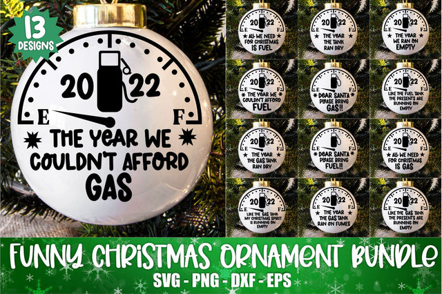 Funny Christmas Ornament SVG Bundle Funny Gas SVG Fuel SVG Ornament Bundle Funny Christmas Svg Christmas Round Ornament Svg Funny Christmas SVG Whistlepig Designs 