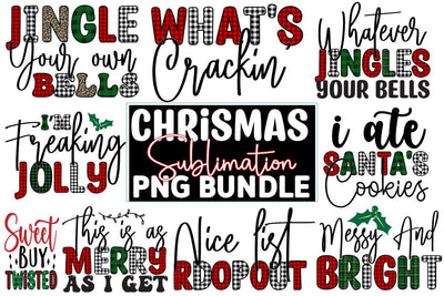 Funny Christmas PNG Bundle SVG CraftingStudio 