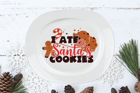 Funny Christmas quotes. I ate Santa's cookies. Cut file SVG Angelina Semenova 