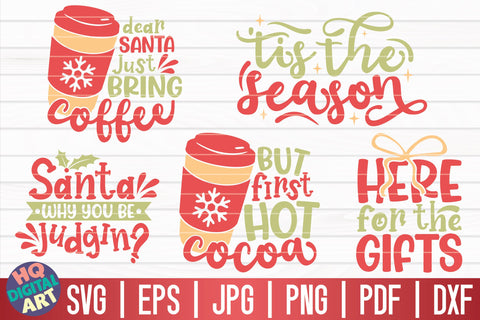 Funny Christmas Quotes SVG Bundle | 40 Designs SVG HQDigitalArt 