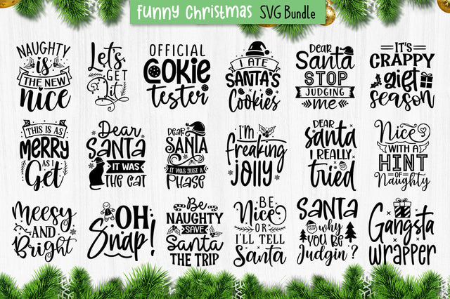 Funny Christmas Quotes Svg Bundle SVG etcify 