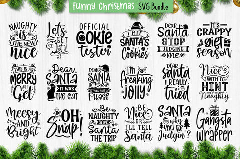 Funny Christmas Quotes Svg Bundle SVG etcify 