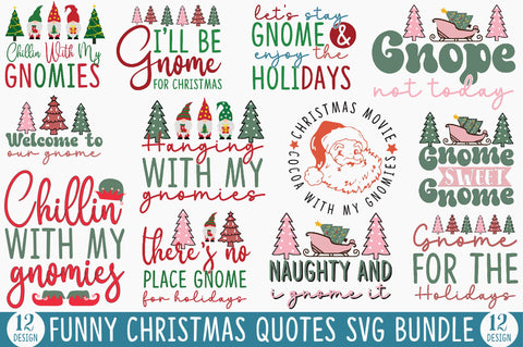 Funny Christmas Quotes SVG Bundle SVG SVGista 