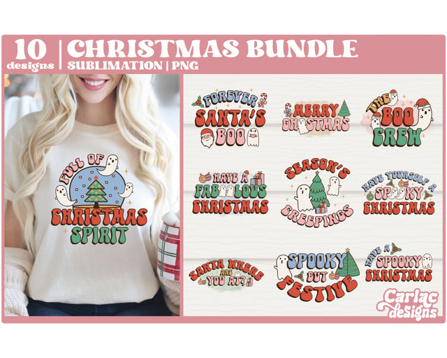 Funny Christmas Sublimation PNG Bundle Sublimation Carla C Designs 
