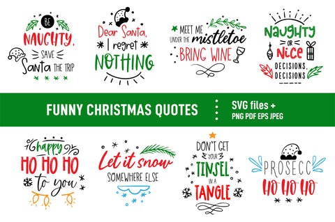 Funny Christmas svg bundle Funny Xmas svg Naughty SVG SVG Katharina 