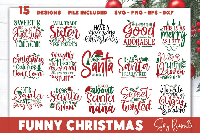 Funny Christmas SVG Bundle SVG Ariyan 