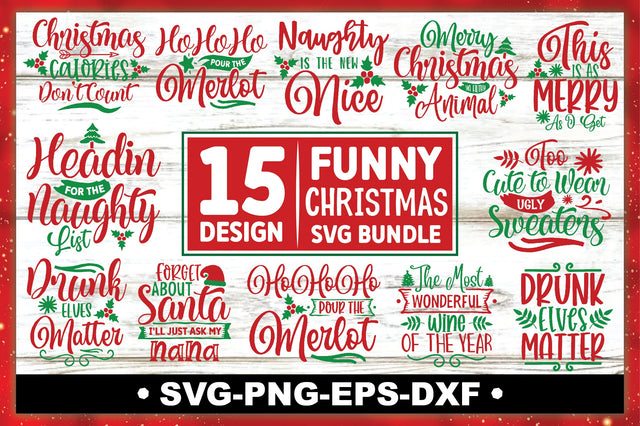 Funny Christmas SVG Bundle SVG Ariyan 