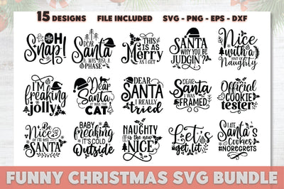 Funny Christmas SVG Bundle SVG Ariyan 