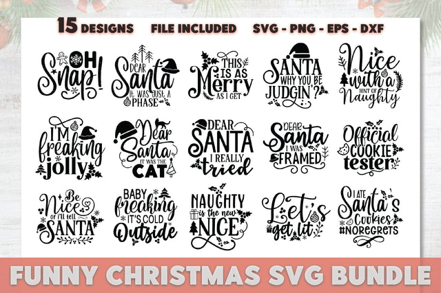 Funny Christmas SVG Bundle SVG Ariyan 