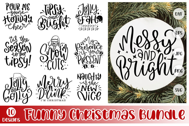 Funny Christmas SVG Bundle Vol 5 SVG dapiyupi store 