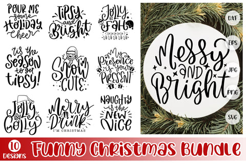 Funny Christmas SVG Bundle Vol 5 SVG dapiyupi store 