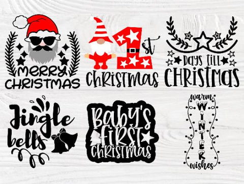 Funny Christmas SVG Bundle, Winter Svg Cut Files SVG TonisArtStudio 