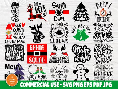 Funny Christmas SVG Bundle, Winter Svg Cut Files SVG TonisArtStudio 