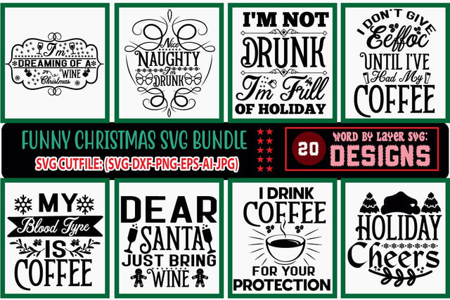Funny Christmas SVG Bundle,Christmas SVG Bundle , Funny Christmas SVG , Cut File, Cricut , Clip art , Commercial Use ,Holiday SVG , Christmas Sayings Quotes , Winter, SVG Blessedprint 