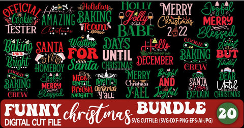 Funny Christmas Svg Bundle,Christmas SVG Bundle , Funny Christmas SVG , Cut File, Cricut , Clip art , Commercial Use ,Holiday SVG , Christmas Sayings Quotes , Winter, SVG Blessedprint 
