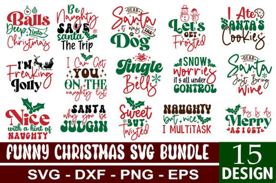 Funny Christmas SVG Design Bundle SVG CraftingStudio 