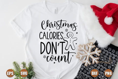 Funny christmas SVG Design, Christmas calories SVG FiveStarCrafting 