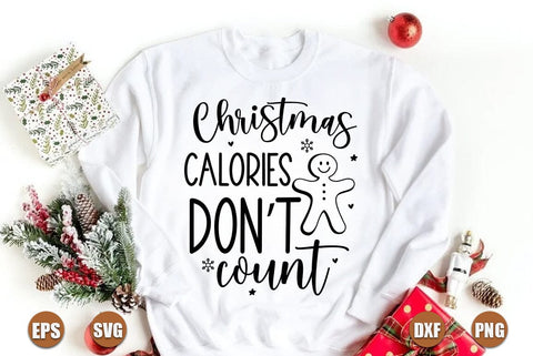 Funny christmas SVG Design, Christmas calories SVG FiveStarCrafting 