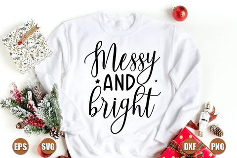 Funny christmas SVG Design, messy and bright SVG FiveStarCrafting 
