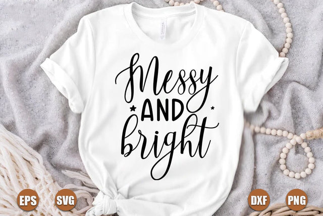 Funny christmas SVG Design, messy and bright SVG FiveStarCrafting 