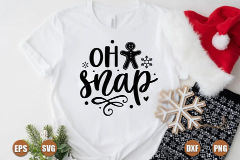 Funny christmas SVG Design, Oh snap SVG FiveStarCrafting 