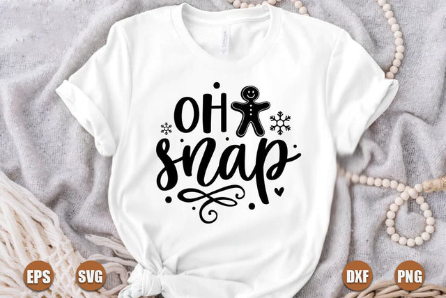 Funny christmas SVG Design, Oh snap SVG FiveStarCrafting 
