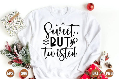 Funny christmas SVG Design, Sweet but twisted SVG FiveStarCrafting 