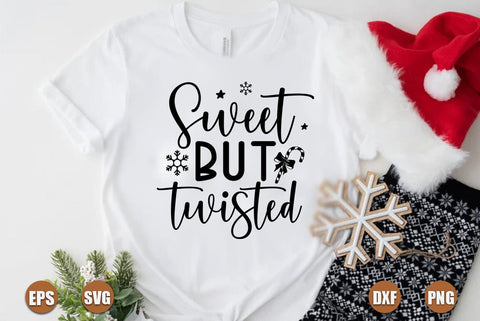 Funny christmas SVG Design, Sweet but twisted SVG FiveStarCrafting 