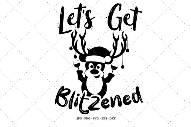Funny Christmas Svg, Drinking Shirt, Funny Holiday, Let's Get, Wine Decal, Christmas Decal, Drink Svg, Let's Get SVG SVG Digital Designer 