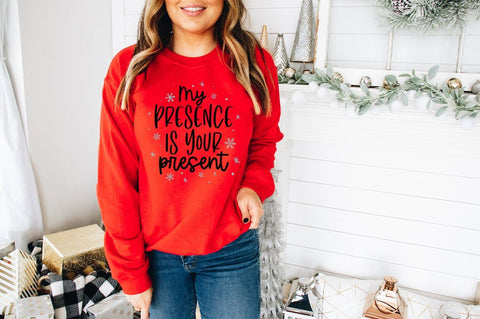 Funny Christmas SVG - My Presence Is Your Present SVG Pickled Thistle Creative 
