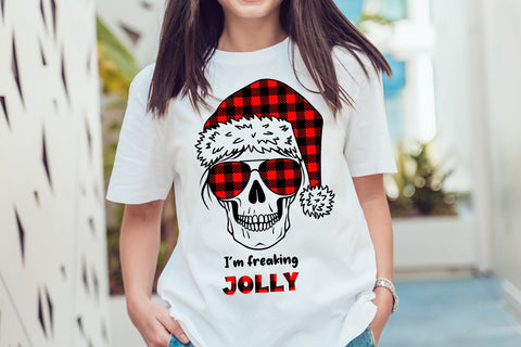 Funny Christmas svg quote, Santa Skull, sarcastic christmas t shirt SVG Digital Rainbow Shop 