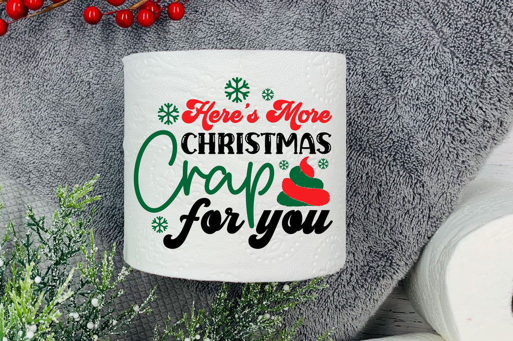 Funny Christmas Toilet Paper SVG Bundle - So Fontsy