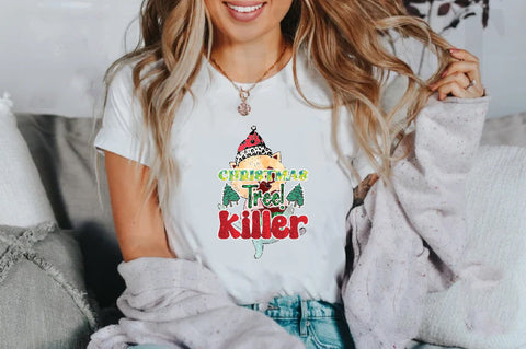 Funny Christmas Tree Killer Sublimation Sublimation Jagonath Roy 