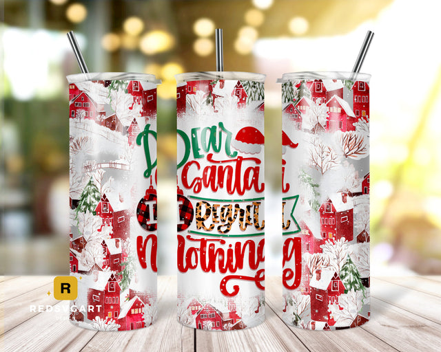 Funny Christmas Tumbler Wrap PNG Santa Seamless Sublimation Designs Downloads - Skinny 20oz Sublimation TrendingDesign 