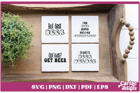 Funny Coaster SVG Bundle | Beer Coaster Bundle | Alcohol SVG Bundle | Vol 3 SVG Carla C Designs 