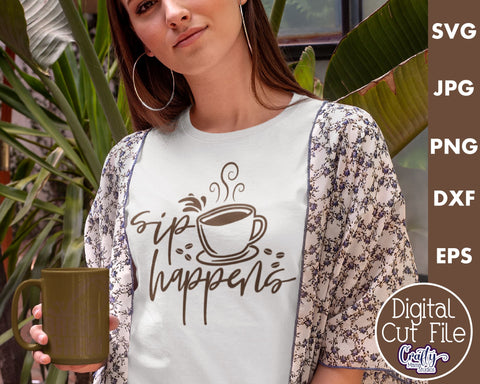 Funny Coffee Bundle | Coffee Svg Files SVG Crafty Mama Studios 