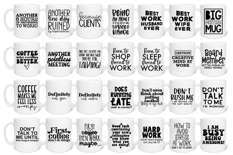 Funny coffee mugs svg | Funny office mug svg SVG Alana Creates 