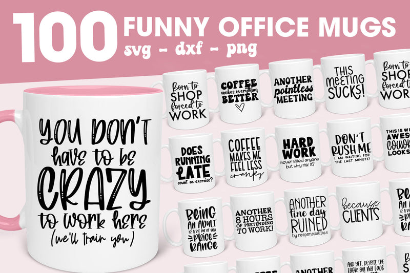 Funny coffee mugs svg | Funny office mug svg SVG Alana Creates 