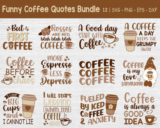 Funny Coffee Quotes Bundle Svg, Coffee Bundle Svg, Coffee Quotes Svg SVG SvgMonkeys 