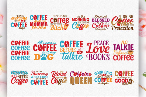 Funny Coffee SVG Bundle, 40 Designs SVG Shetara Begum 