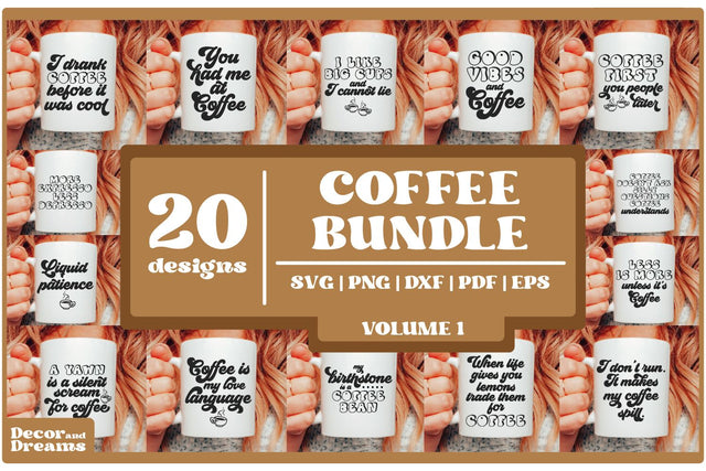 Funny Coffee SVG Bundle SVG Decor and Dreams 