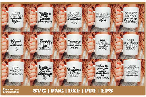 Funny Coffee SVG Bundle SVG Decor and Dreams 