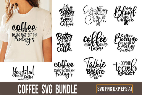 Funny Coffee SVG Bundle SVG nirmal108roy 