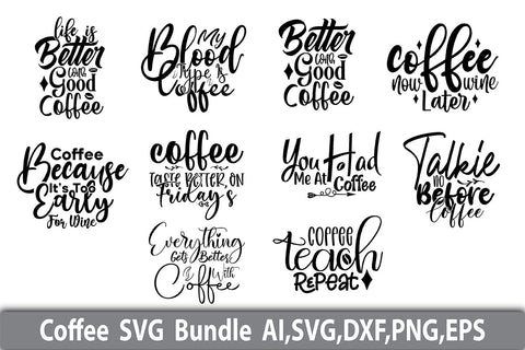 Funny Coffee SVG Bundle SVG nirmal108roy 