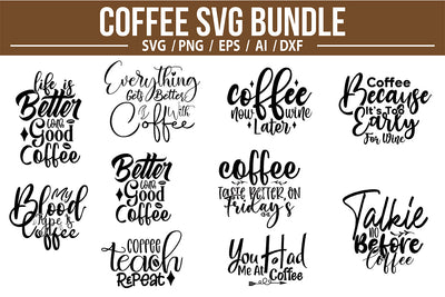 Funny Coffee SVG Bundle SVG nirmal108roy 