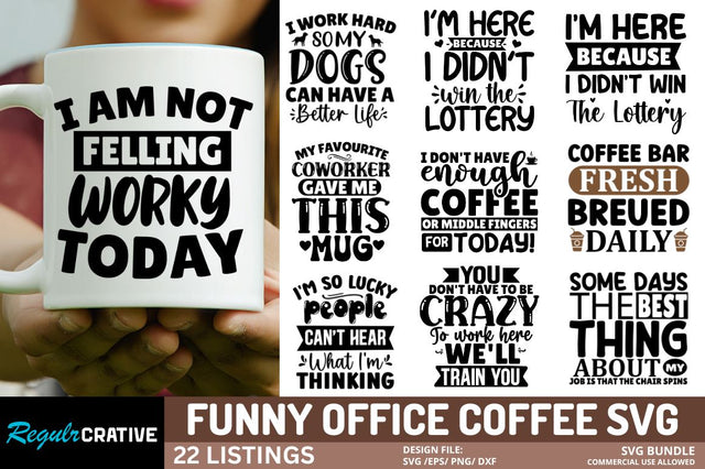 Funny Coffee SVG Bundle SVG Regulrcrative 