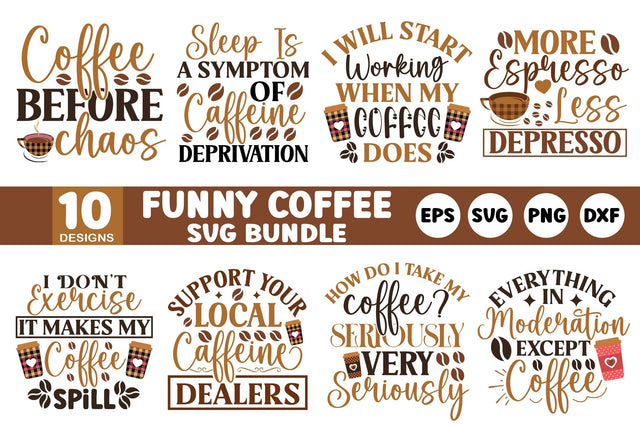 Funny Coffee SVG Design Bundle SVG SH_Tee store 